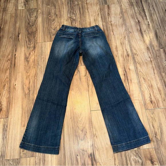 Stetson Embroidered Cactus 🌵 & Flower Denim Trousers Size: 8 x 32 - Picture 4 of 8